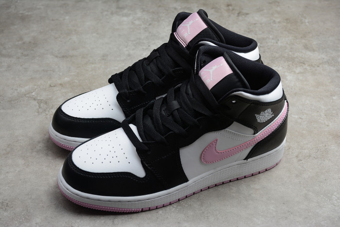 Air Jordan 1 Mid GS White Arctic Pink 555112-103