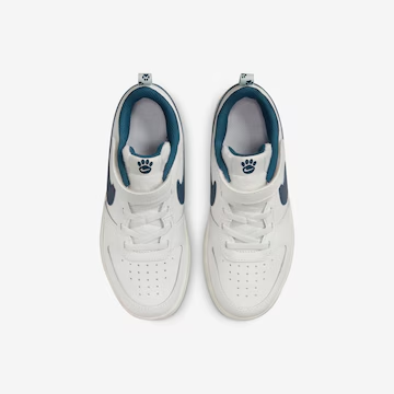 Air Force low-top children's leather sneakers Velcro FG22-36  White Blue