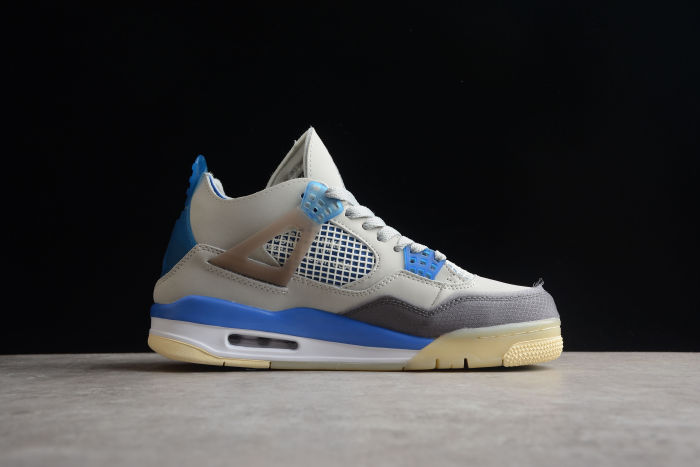 Air Jordan 4 mid top unisex CV9388-101 Grey blue