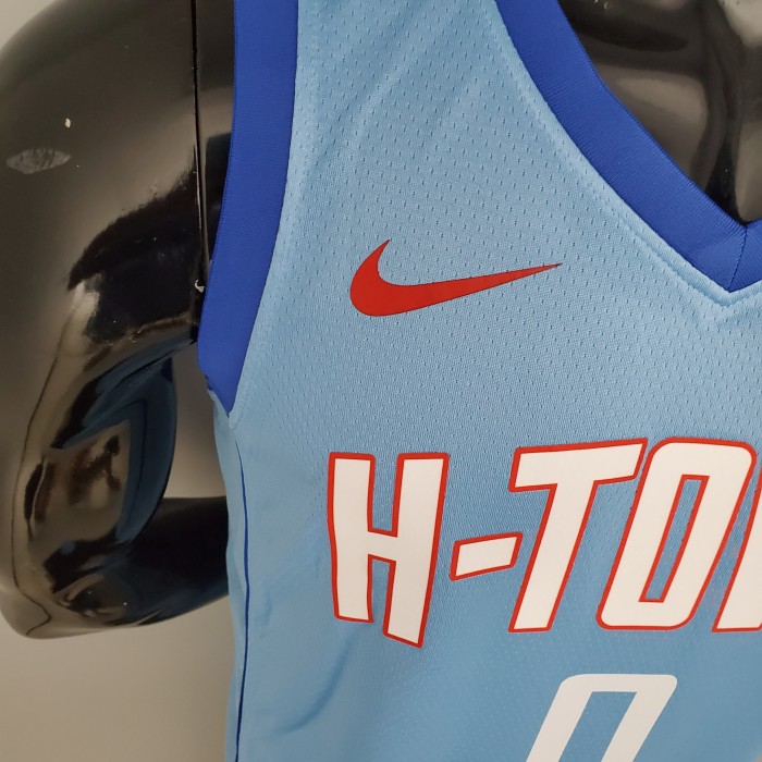Russell Westbrook Houston Rockets City Edition Swingman Jersey Blue