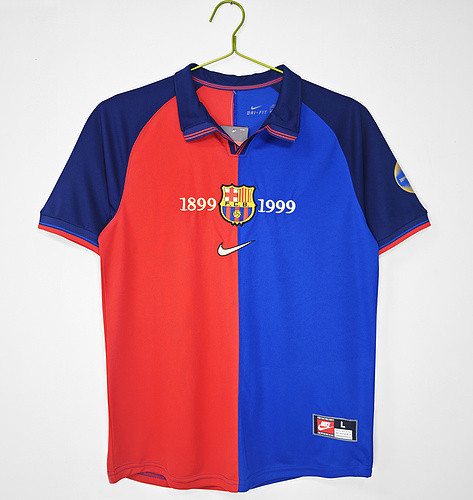 Barcelona Match Issue Champions League Home jersey 1999/00