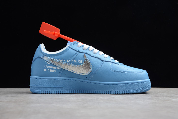 Off-White x Air Force 1 MCA UniversityBlue with Zip-Tie Cl1173-400