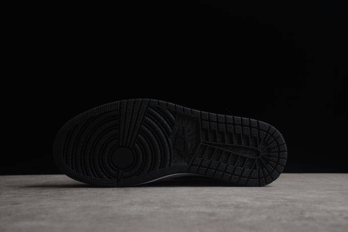 Air Jordan 1 Mid SE GS Zen Master Sneakers White Black Amethyst-Wav