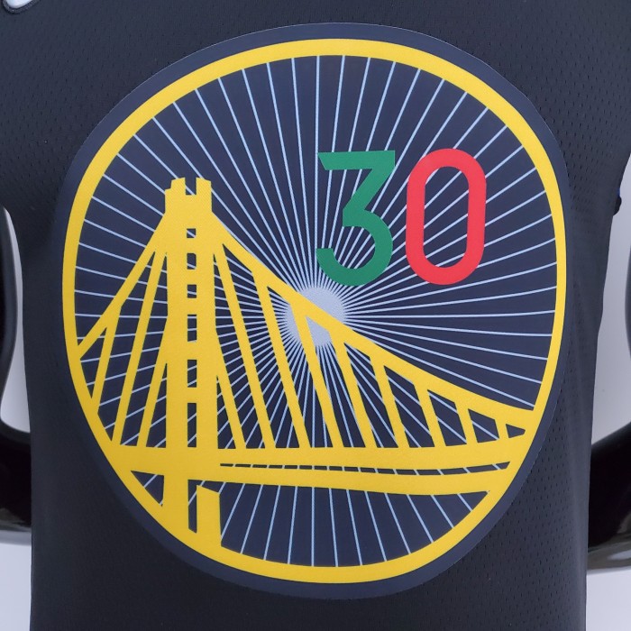 Stephen Curry Golden State Warriors 75th Anniversary Swingman Jersey Mexico Edition Black
