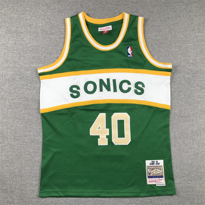 Seattle SuperSonics Kids Jersey Green Classics Edition 94/95 NO.40 KE MP