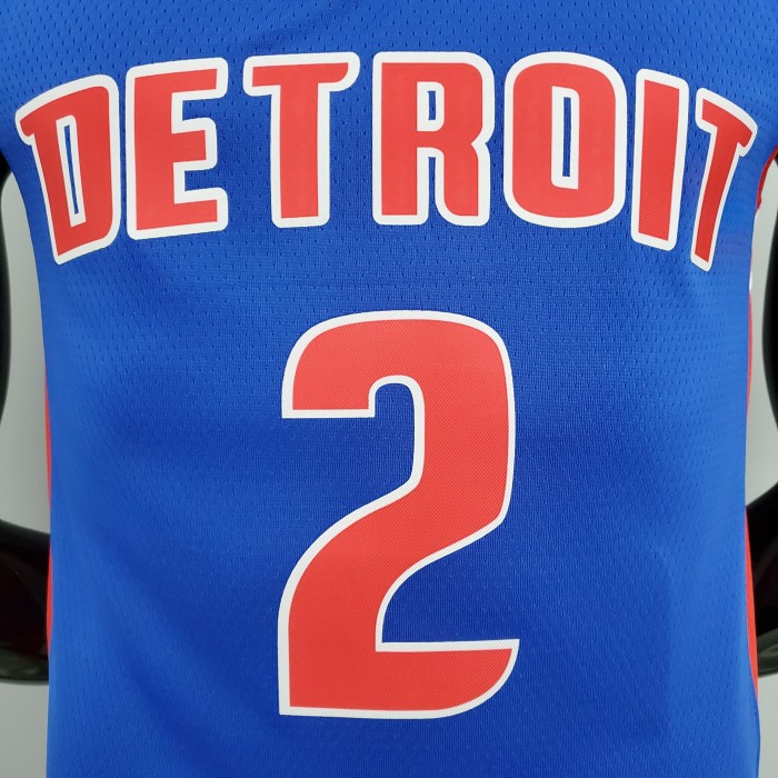 Cade Cunningham Detroit Pistons 75th Anniversary Swingman Jersey Blue