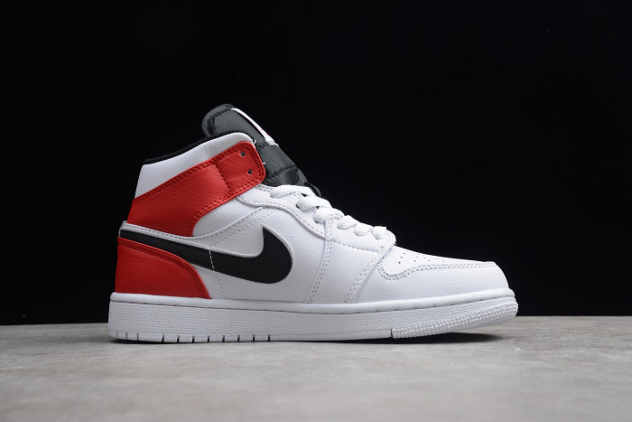 Air Jordan 1 Retro Mid Chicago Bulls Gym Red White black 554724-116