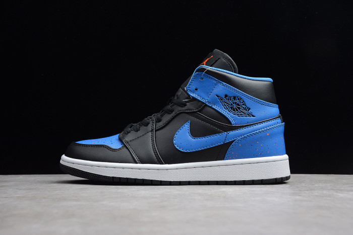 Air Jordan 1 Retro Mid Royal Paint Splatter 554724-048