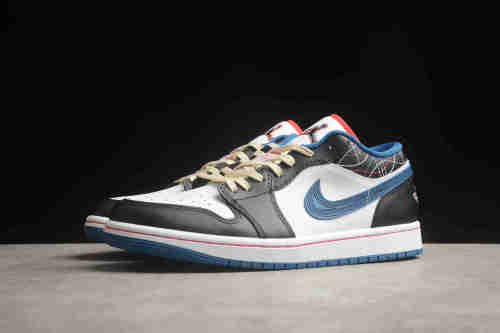 Air Jordan 1 Low SE Sashiko Industrial Blue Siren Red FV3622-141