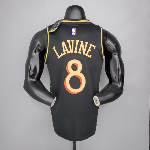 Zach LaVine Chicago Bulls Team City Edition Swingman Jersey Black