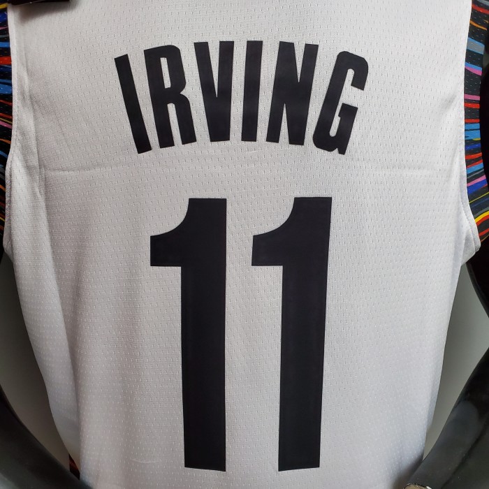 Kyrie Irving Brooklyn Nets City Version Swingman Jersey White