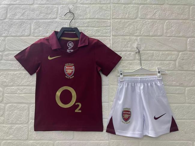 Arsenal Home Retro Kids Suit 2005/06