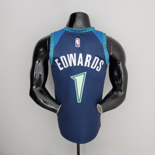Anthony Edwards Minnesota Timberwolves 75th Anniversary 2022 Swingman Jersey Blue