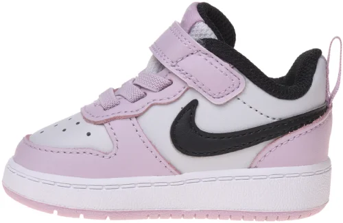 Air Force low-top Court Borough Low Children's Leather Sneakers Velcro Pink White Black