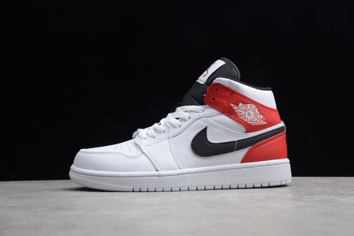 Air Jordan 1 Retro Mid Chicago Bulls Gym Red White black 554724-116