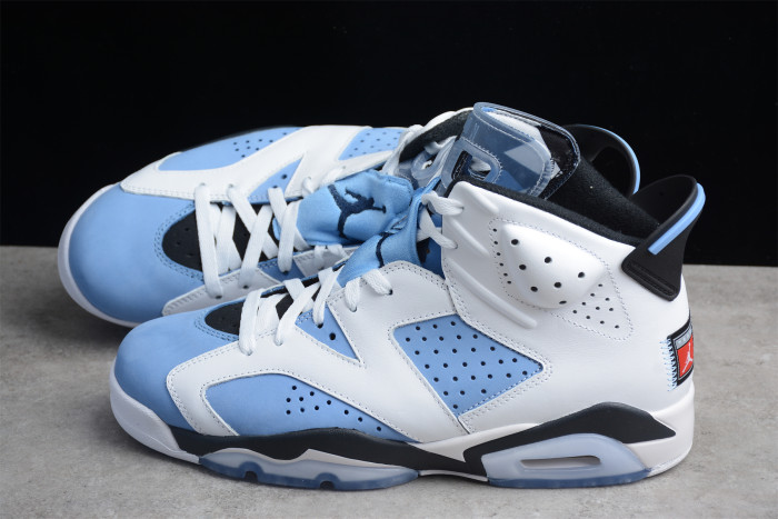 Air Jordan 6 Retro UNC University Blue/White/Black CT8529-410