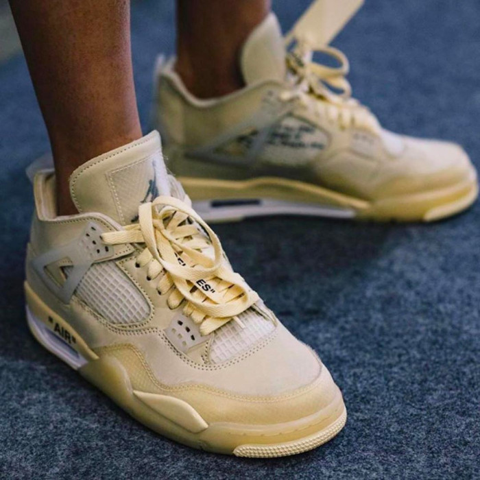 OFF-WHITE x Air Jordan 4 SP WMNS “Sail” CV9388-100