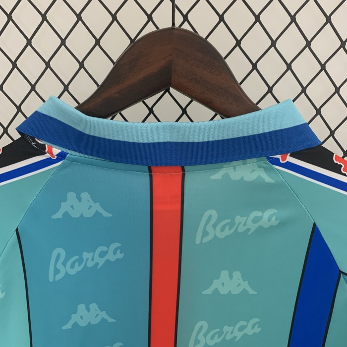 Barcelona Away Long Sleeve Retro Jersey 1996/97