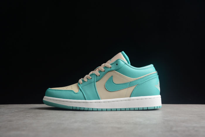 Air Jordan 1 Low Tropical Teal Sandy Beige DC0774 131