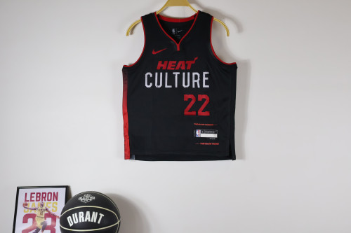 Miami Heat Kids Jersey City Edition 2024 NO.22 BUTLER