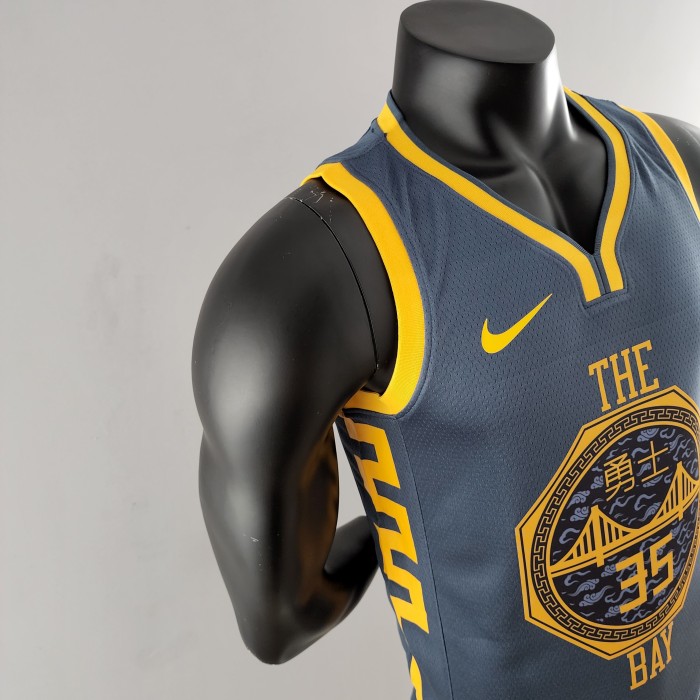 Kevin Durant Golden State Warriors Grey Swingman Jersey 2018