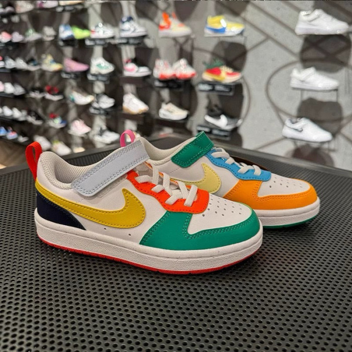 Air Force Low Top Work Kids Shoes FG22-36 Multi-color splicing