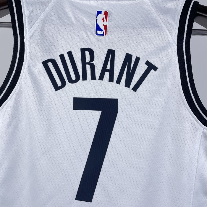 Brooklyn Nets Kids Jersey White Icon Edition No.7 DURANT