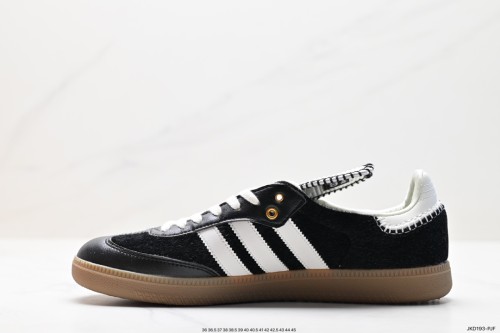 Wales Bonner adidas Samba Pony Tonal Low Core Black Cream White IE0580