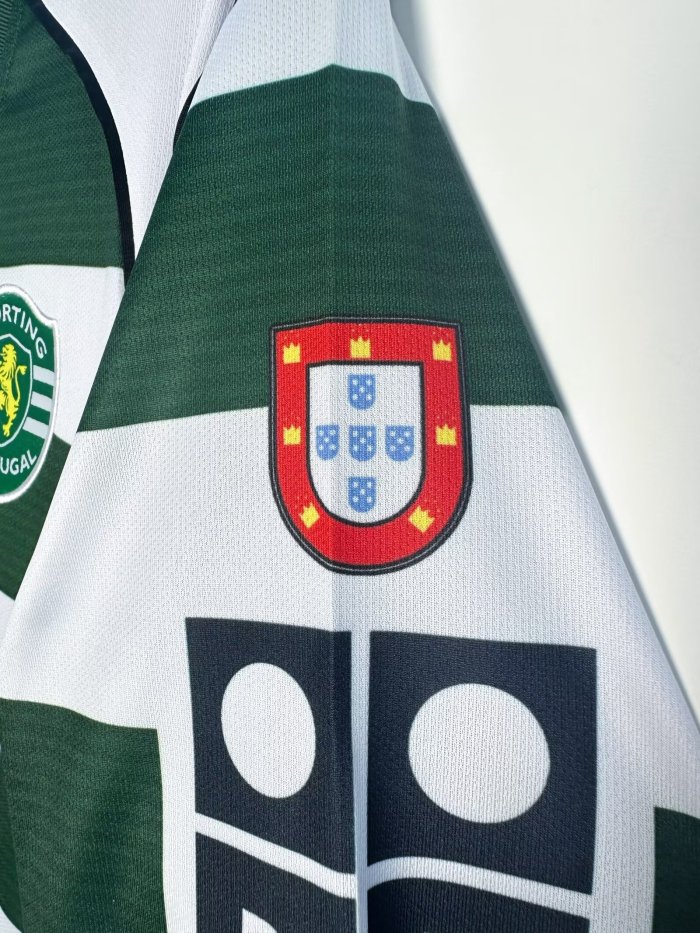 Sporting Lisbon Home Retro Long Sleeve Jersey 2001/03