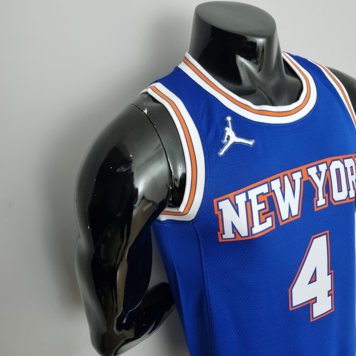 Derrick Rose New York Knicks 75th Anniversary Swingman Jersey Blue