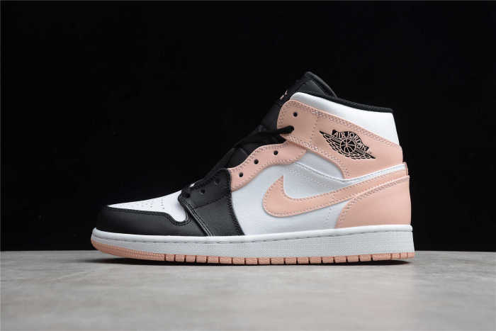 Air Jordan 1 Mid Arctic Orange Black Toe 554724-133