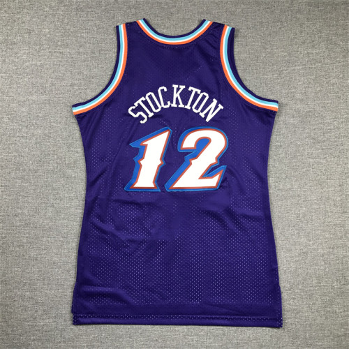 Utah Jazz KIds Jersey Purple Vintage Edition 96/97 NO.12 STOCKTON