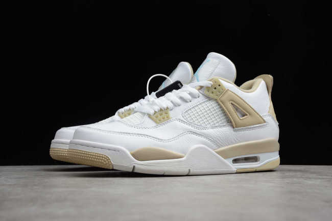 Air Jordan 4 Retro Sand Linen White Yellow 487724-118