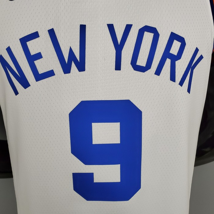 RJ Barrett New York Knicks 75th Anniversary Swingman Jersey White