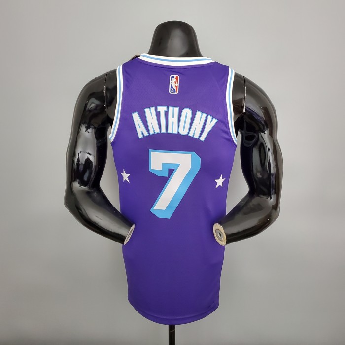 Carmelo Anthony Los Angeles Lakers 2021/22 City Edition Swingman Jersey Purple