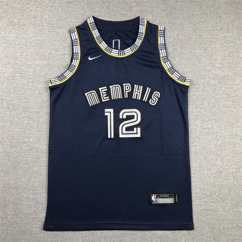 Memphis Grizzlies Kid Jersey Blue City Edition 21/22 NO.12 MORANT