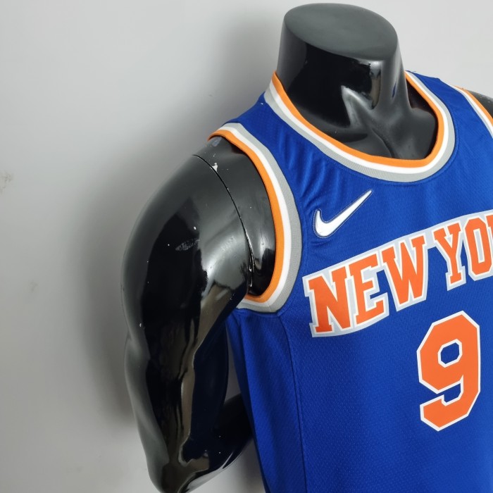RJ Barrett New York Knicks 75th Anniversary Swingman Jersey Blue