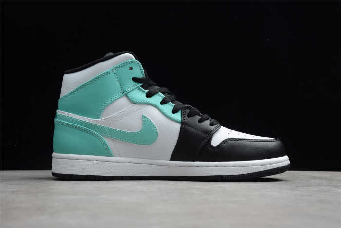 Air Jordan 1 Mid White Tropical Twist Black 554724-132