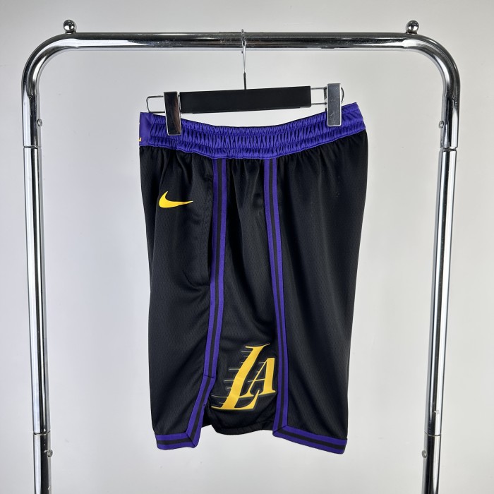 Los Angeles Lakers Team Basketball Shorts Black City Edition 19/20
