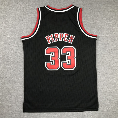 Chicago Bulls Kids Jersey Black Classic 97/98 RODMAN NO.33 PIPPEN