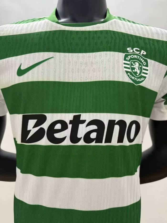 Sporting Lisbon Home Player Version Man Jersey 25/26