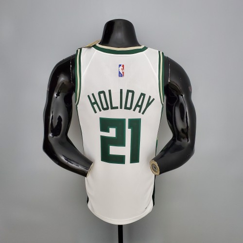 Jrue Holiday Milwaukee Bucks 2021/22 Swingman Jersey White