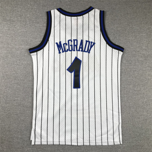 Orlando Magic Kids Jersey White Stripes 90s NO.1 McGRADY