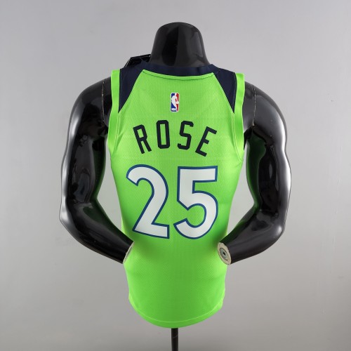 Derrick Rose Minnesota Timberwolves Swingman Jersey Green