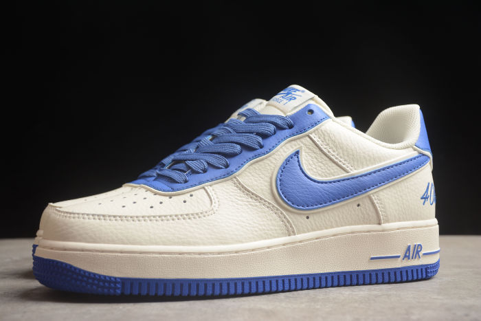 Air Force Haut 1 Low 40TH White Blue JF1983-555