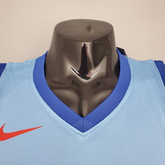 Russell Westbrook Houston Rockets City Edition Swingman Jersey Blue