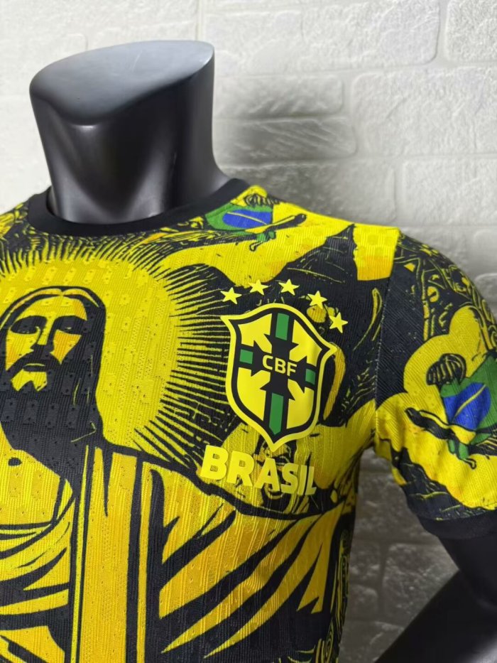 Brazil Yellow Special Edition Player Version Man Jersey