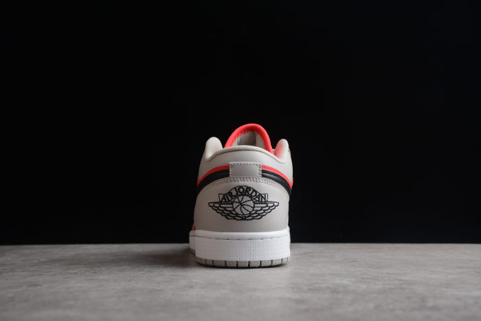 Air Jordan 1 Low Light Iron Ore Siren Red DC0774-060