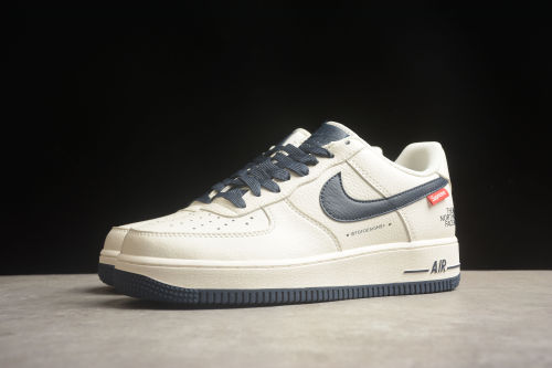 Supreme x The North Face x Nike Air Force 1 07 Low Dark Grey Off White SU2305-008