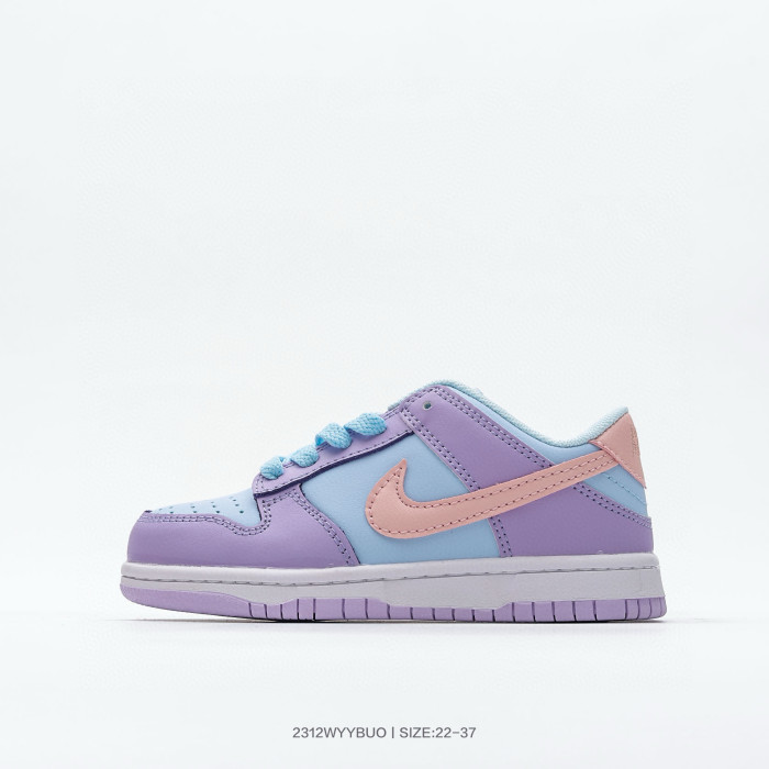 Nike SB Dunk Low Kids Low-Top Sneakers Easter Editio Purple